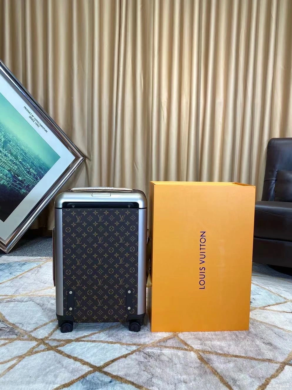 MONOGRAM HORIZON 37L 55 SUITCASE CUSTOM CABIN 0728